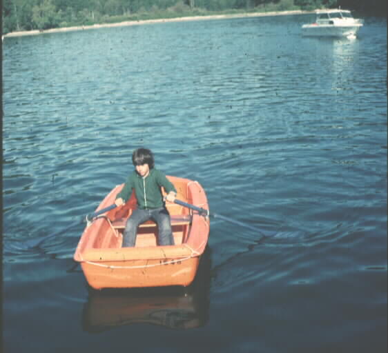Me rowing